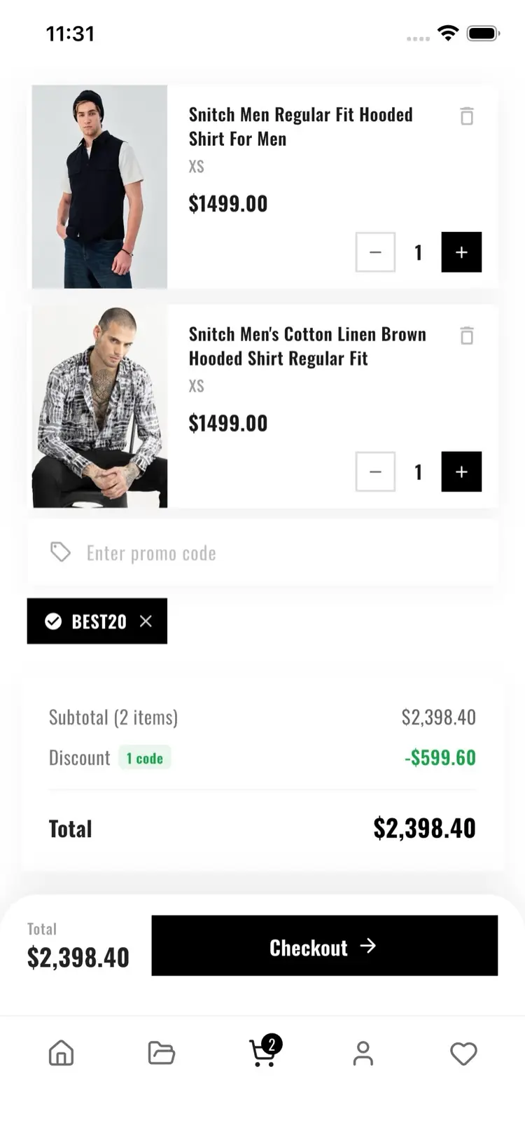 Cart & checkout